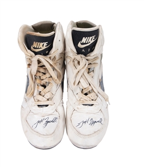 Circa 1992 Jeff Bagwell Astros Game Used & Signed Nike Air Cleats - Early Career (JT Sports & Beckett)